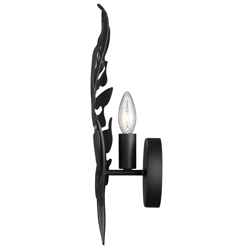 Golden 1103-1W NB One Light Wall Sconce, Natural Black