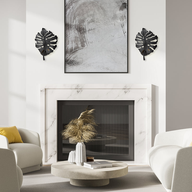Golden 1103-1W NB One Light Wall Sconce, Natural Black