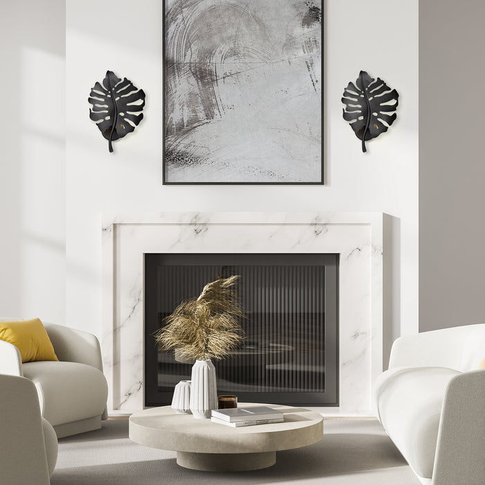 Golden 1103-1W NB One Light Wall Sconce, Natural Black