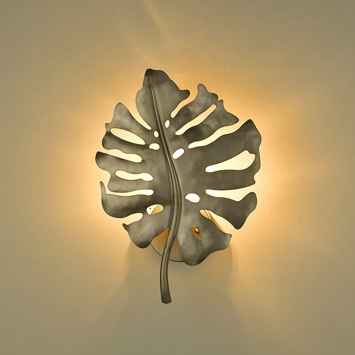 Golden 1103-1W WG One Light Wall Sconce, White Gold