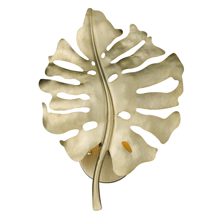Golden 1103-1W WG One Light Wall Sconce, White Gold