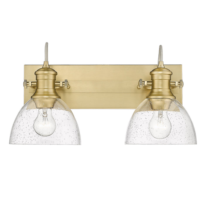 Golden 3118-BA2 BCB-SD Two Light Bath Vanity, Brushed Champagne Bronze