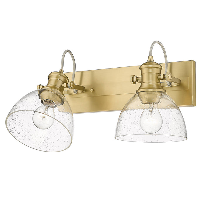 Golden 3118-BA2 BCB-SD Two Light Bath Vanity, Brushed Champagne Bronze