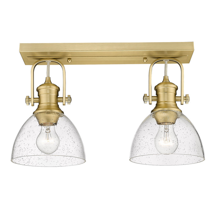 Golden 3118-BA2 BCB-SD Two Light Bath Vanity, Brushed Champagne Bronze