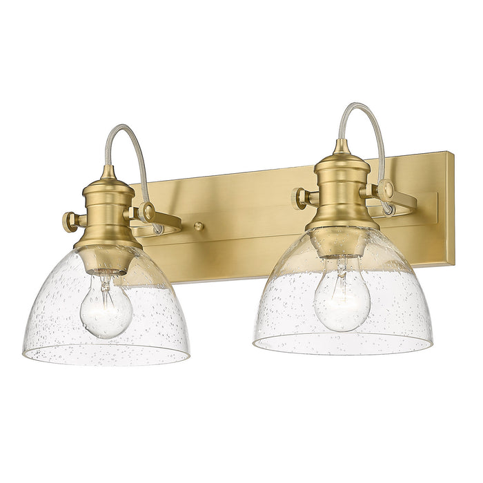 Golden 3118-BA2 BCB-SD Two Light Bath Vanity, Brushed Champagne Bronze