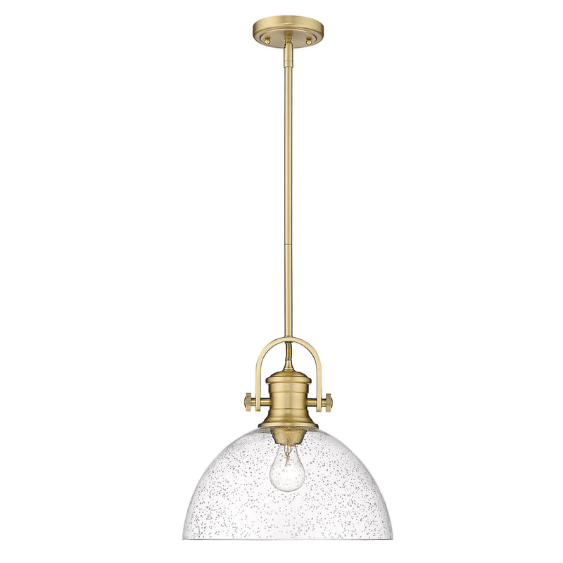 Golden 3118-L BCB-SD One Light Pendant, Brushed Champagne Bronze