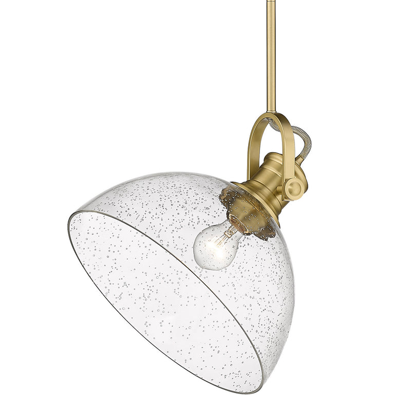 Golden 3118-L BCB-SD One Light Pendant, Brushed Champagne Bronze