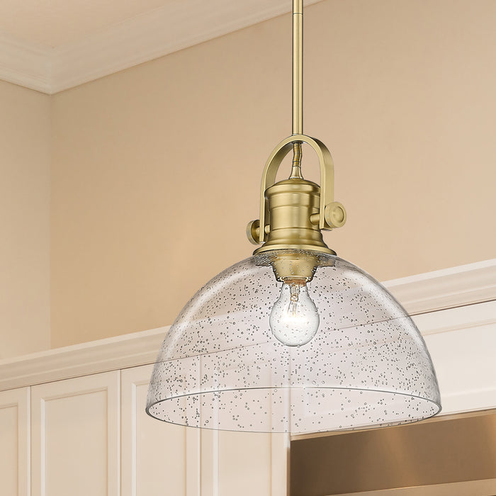 Golden 3118-L BCB-SD One Light Pendant, Brushed Champagne Bronze