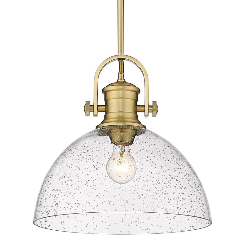 Golden 3118-L BCB-SD One Light Pendant, Brushed Champagne Bronze