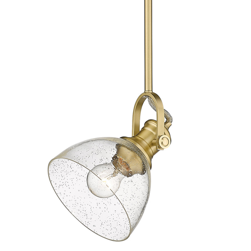 Golden 3118-M1L BCB-SD One Light Mini Pendant, Brushed Champagne Bronze