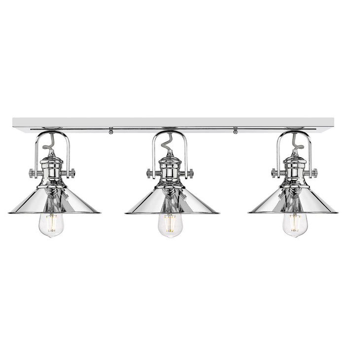 Golden 3122-BA3 CH-CH Three Light Bath Vanity, Chrome