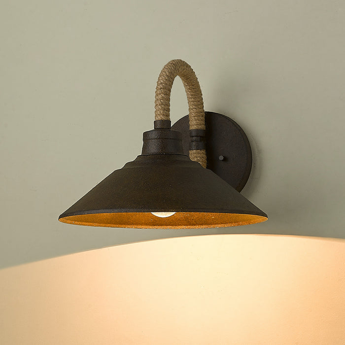 Golden 3318-1W DR One Light Wall Sconce, Dark Rust