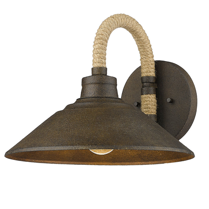 Golden 3318-1W DR One Light Wall Sconce, Dark Rust
