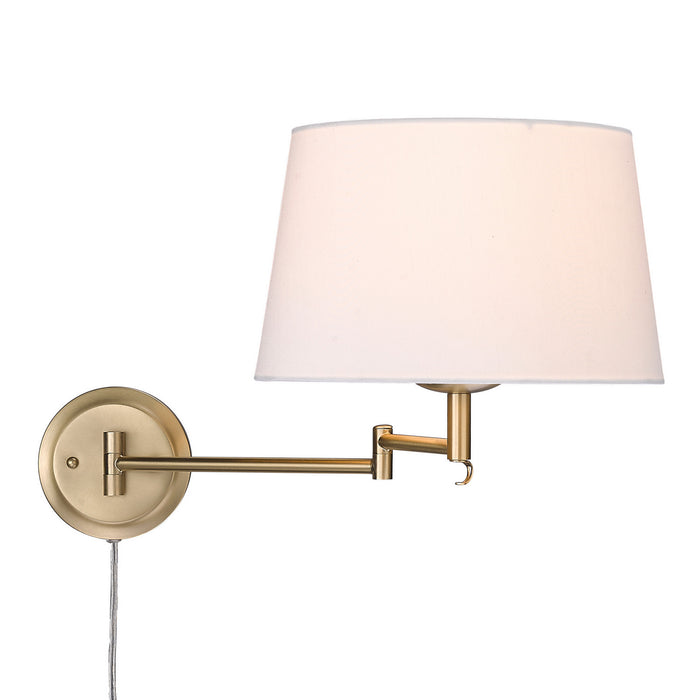 Golden 3692-A1W BCB-MWS One Light Wall Sconce, Brushed Champagne Bronze