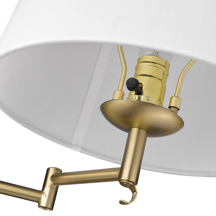 Golden 3692-A1W BCB-MWS One Light Wall Sconce, Brushed Champagne Bronze