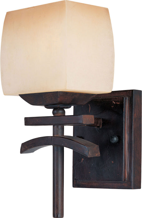 Maxim 10996WSRC One Light Wall Sconce, Roasted Chestnut