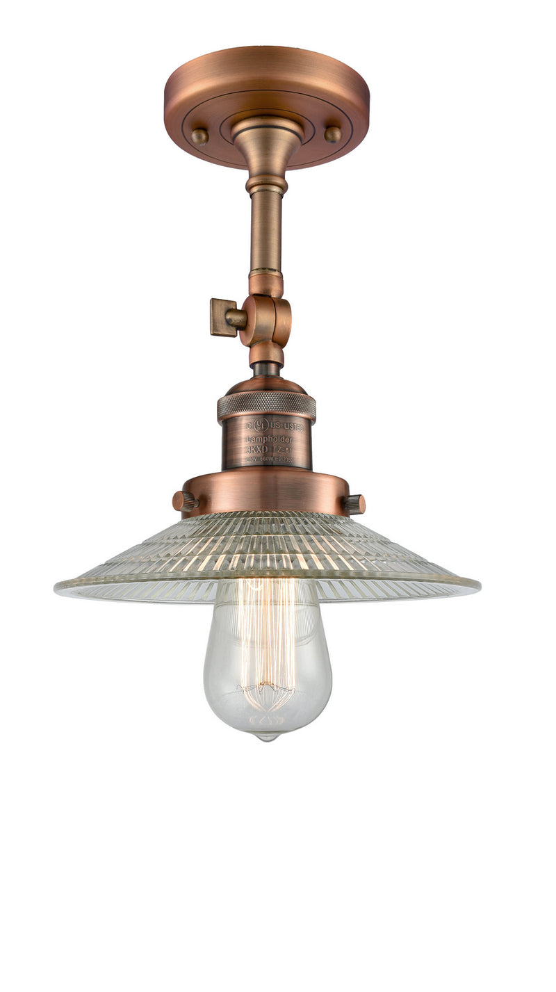 Innovations 201F-AC-G2-LED LED Semi-Flush Mount, Antique Copper