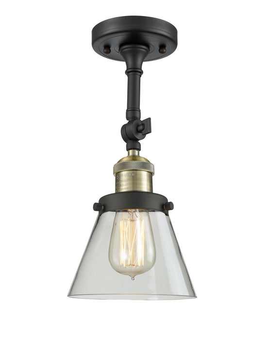 Innovations 201F-BAB-G62-LED LED Semi-Flush Mount, Black Antique Brass