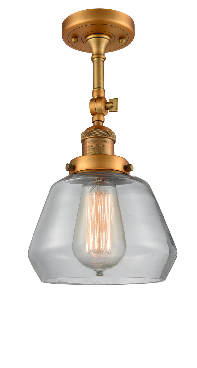 Innovations 201F-BB-G172-LED LED Semi-Flush Mount, Brushed Brass