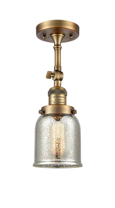 Innovations 201F-BB-G58-LED LED Semi-Flush Mount, Brushed Brass