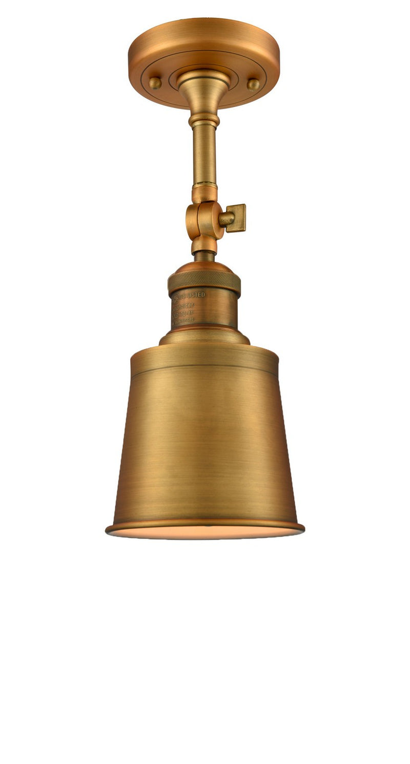 Innovations 201F-BB-M9-BB-LED LED Semi-Flush Mount, Brushed Brass
