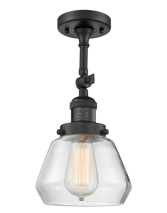 Innovations 201F-BK-G172-LED LED Semi-Flush Mount, Matte Black