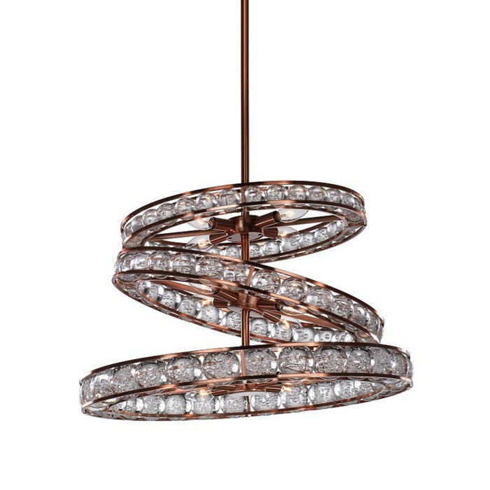 Zeev Lighting CD10069-12-CP-V 12 Light Chandelier, Copper