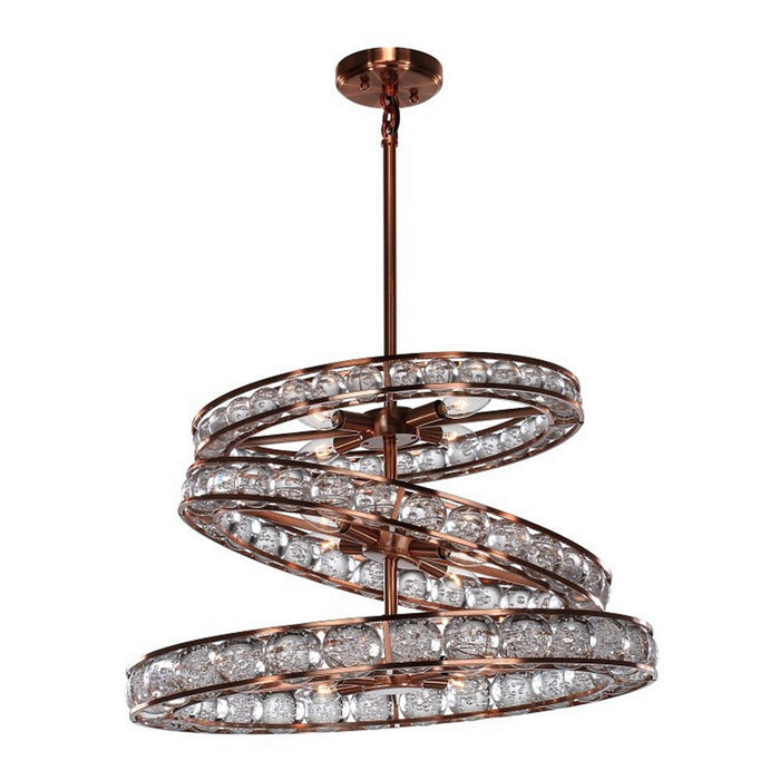 Zeev Lighting CD10069-12-CP-V 12 Light Chandelier, Copper