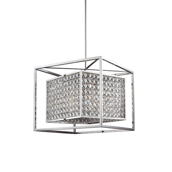 Zeev Lighting CD10077-8-SS Eight Light Chandelier, Stainless Steel
