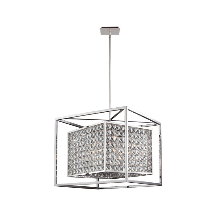 Zeev Lighting CD10077-8-SS Eight Light Chandelier, Stainless Steel