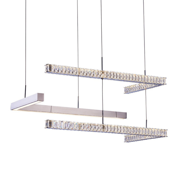 Zeev Lighting CD10089-LED-CH-D LED Chandelier, Chrome