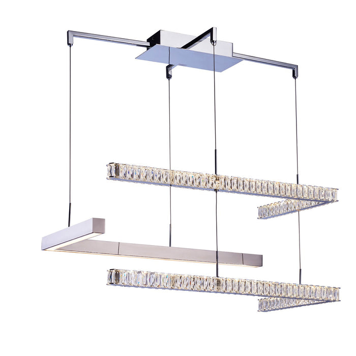 Zeev Lighting CD10089-LED-CH-D LED Chandelier, Chrome