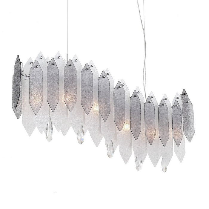 Zeev Lighting CD10096-6-CH-SMF Five Light Chandelier, Chrome