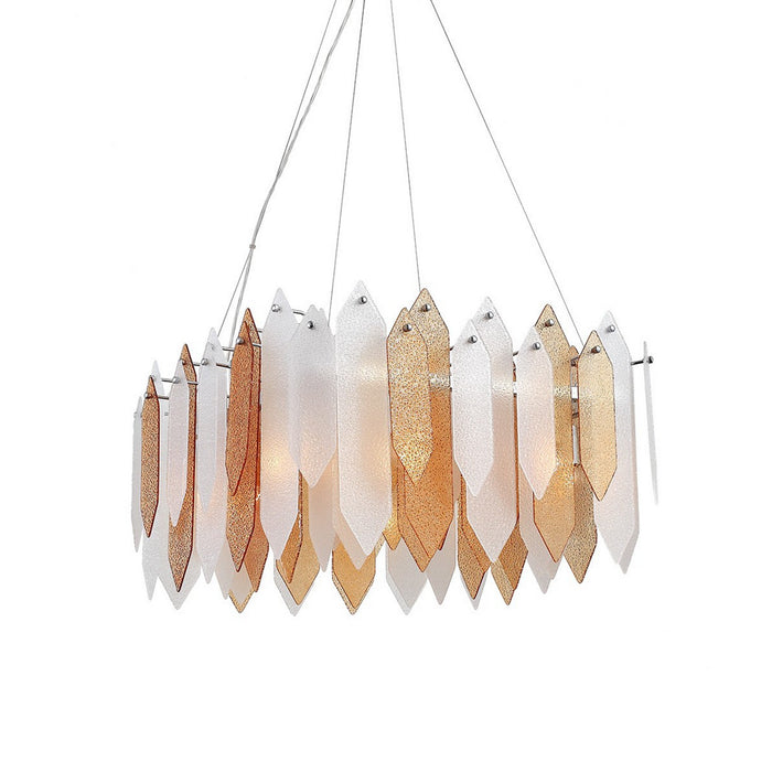 Zeev Lighting CD10097-8-CH-ABF Eight Light Chandelier, Chrome