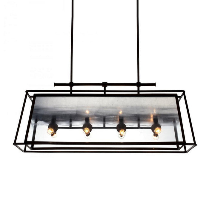 Zeev Lighting CD10100-12-RI-SL 12 Light Chandelier, Rustic Iron