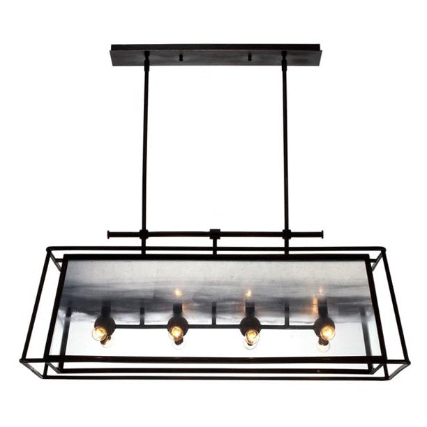 Zeev Lighting CD10100-12-RI-SL 12 Light Chandelier, Rustic Iron