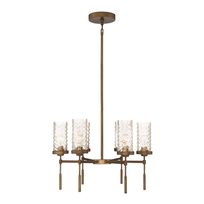 Zeev Lighting CD10116-6-AB Six Light Chandelier, Antique Brass