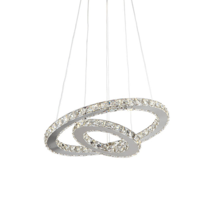 Zeev Lighting CD10130-LED-CH-D LED Chandelier, Chrome