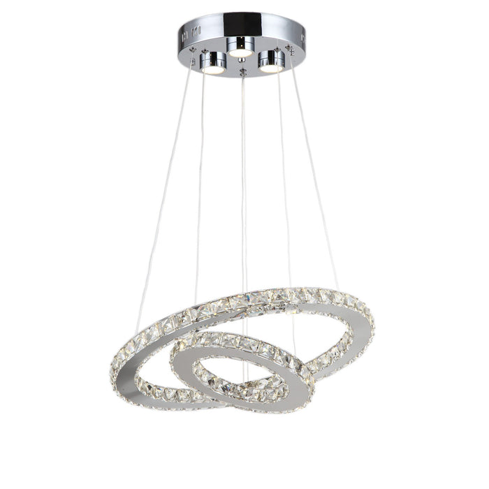 Zeev Lighting CD10130-LED-CH-D LED Chandelier, Chrome