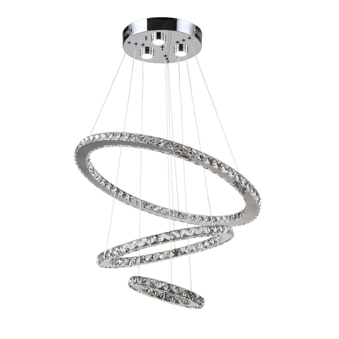 Zeev Lighting CD10131-LED-CH-D LED Chandelier, Chrome