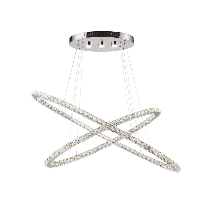 Zeev Lighting CD10132-LED-CH-D LED Chandelier, Chrome