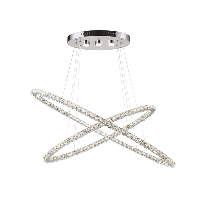 Zeev Lighting CD10132-LED-CH-D LED Chandelier, Chrome