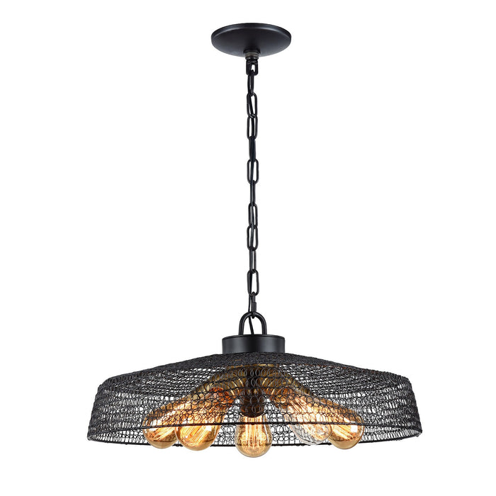 Zeev Lighting CD10139-5-DBZ Five Light Chandelier, Dark Bronze