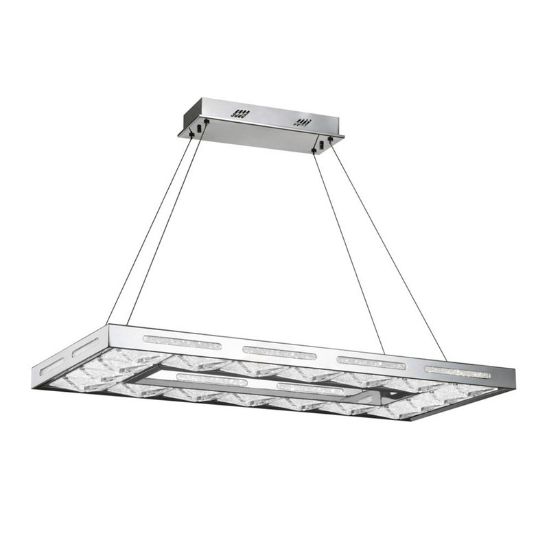 Zeev Lighting CD10143-LED-CH LED Chandelier, Chrome