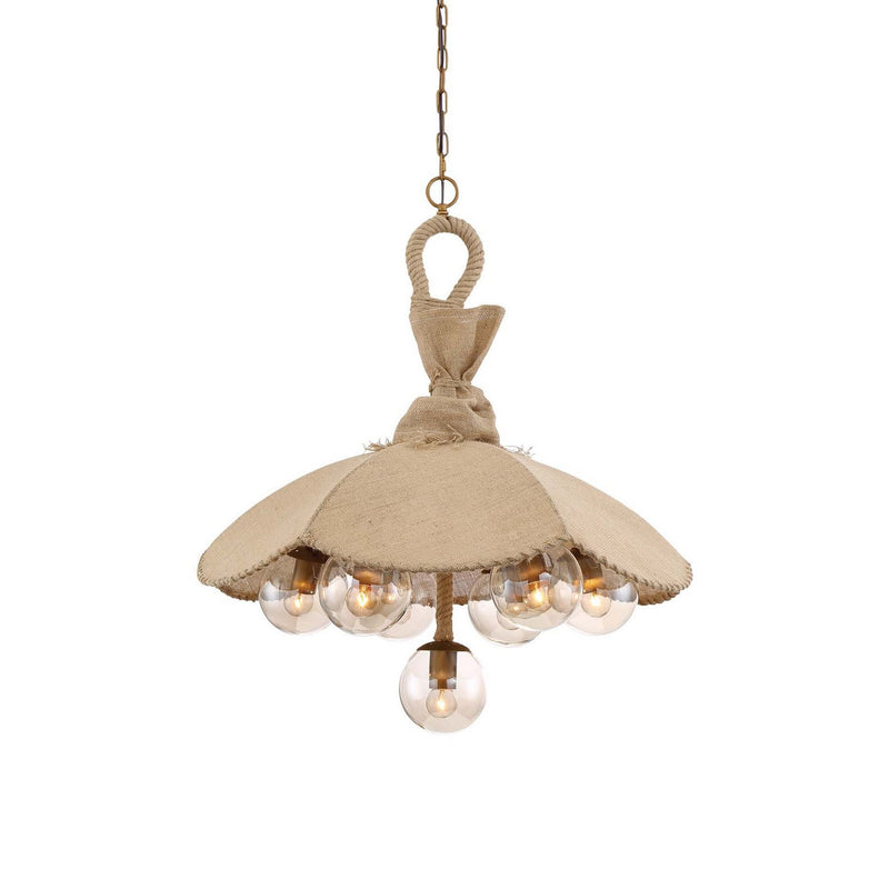 Zeev Lighting CD10195-7-AB Seven Light Chandelier, Antique Brass