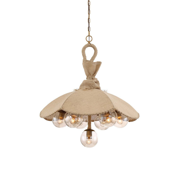 Zeev Lighting CD10195-7-AB Seven Light Chandelier, Antique Brass