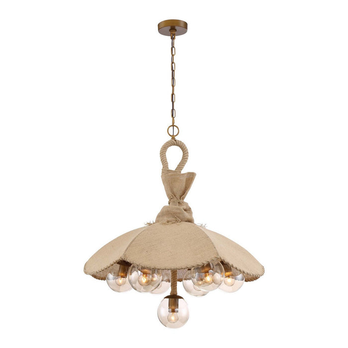 Zeev Lighting CD10195-7-AB Seven Light Chandelier, Antique Brass
