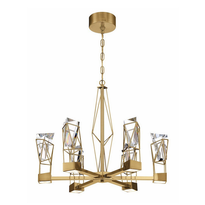 Zeev Lighting CD10252-LED-AGB LED Chandelier, Aged Brass
