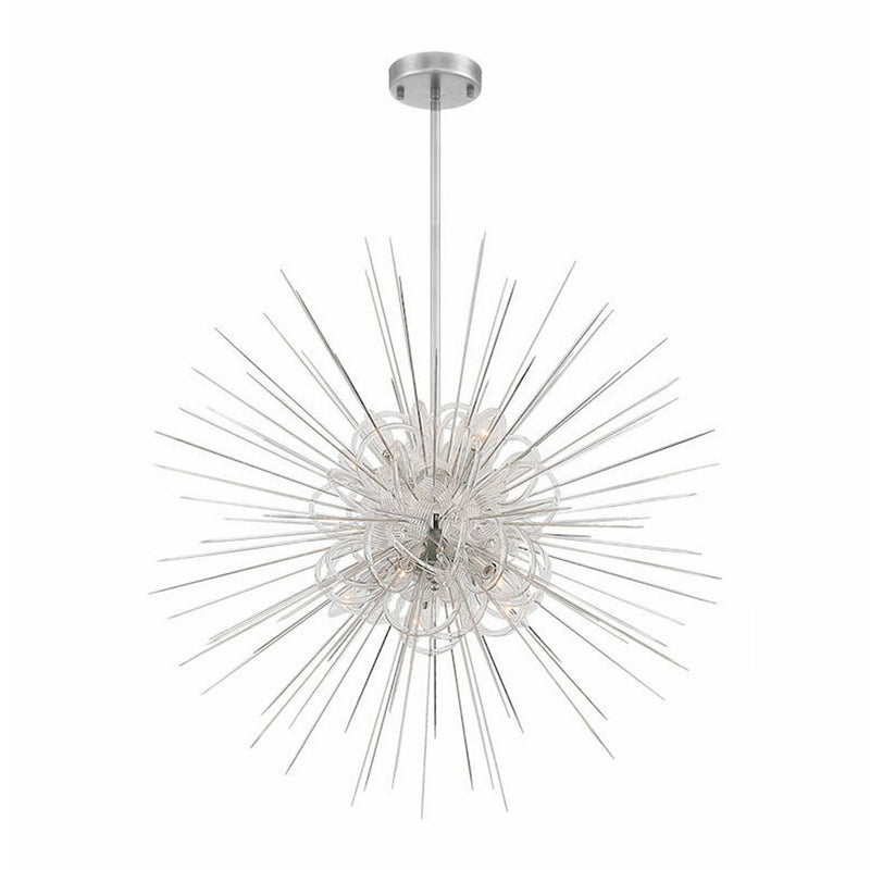 Zeev Lighting CD10265-10-PN Ten Light Chandelier, Polished Nickel