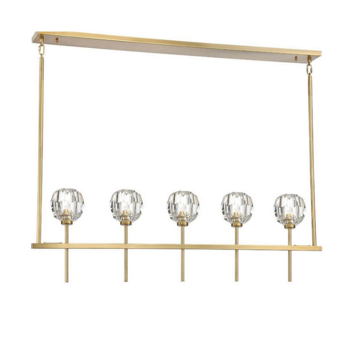 Zeev Lighting CD10268-5-AGB Five Light Chandelier, Aged Brass